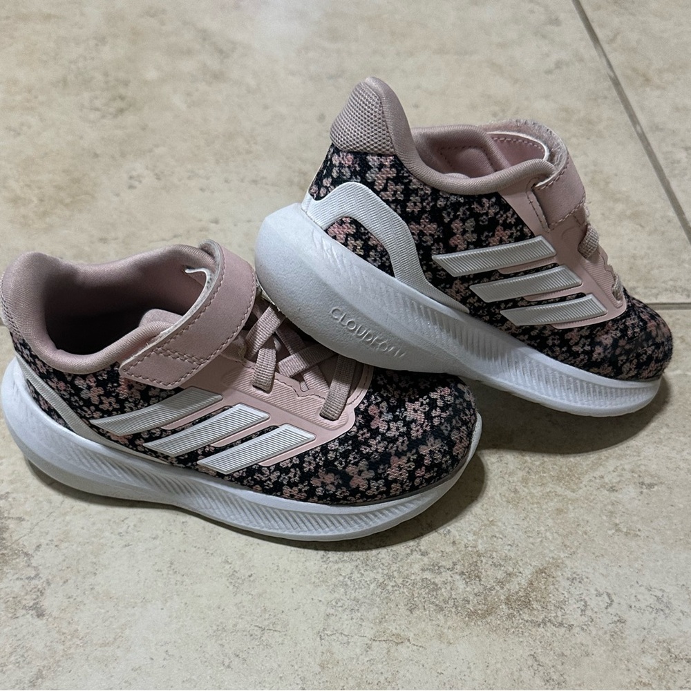 Adidas Toddler Pink Floral Sneakers